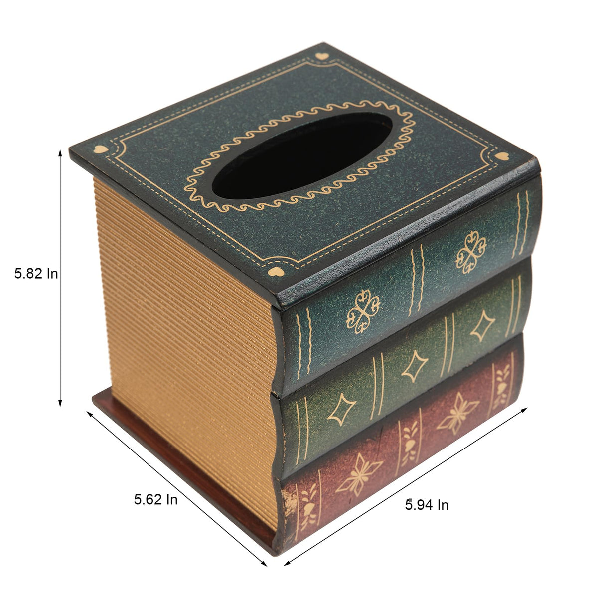 Vergoodr wooden tissue box doubles as napkin storage for car or home