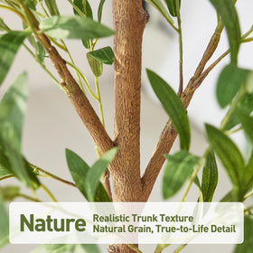 VeriNatural full-height olive tree creates a dramatic focal point in modern spaces.