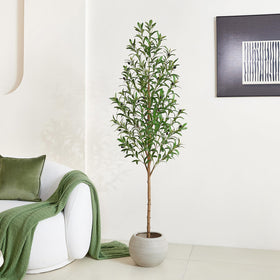VeriNatural real wood trunk detail highlights authentic Mediterranean styling for interiors.