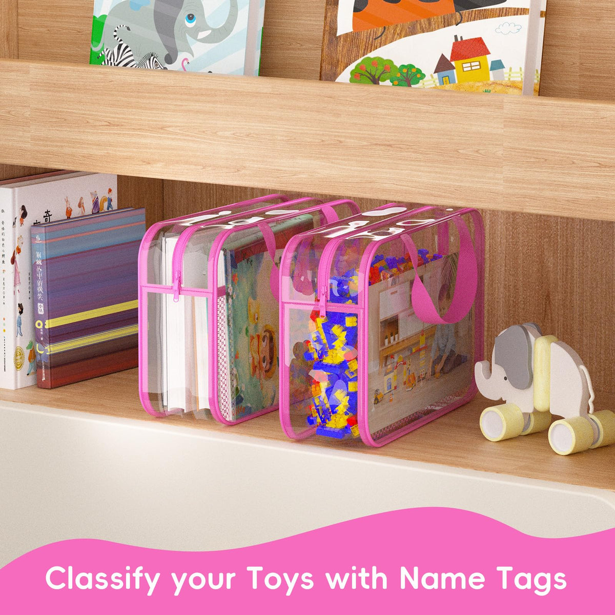 VERONLY clear bags in a drawer demonstrating neat storage