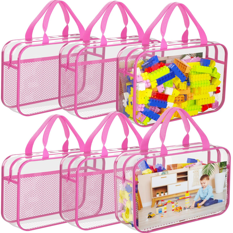 VERONLY six-pack toy storage bags front view for tidy playroom organization