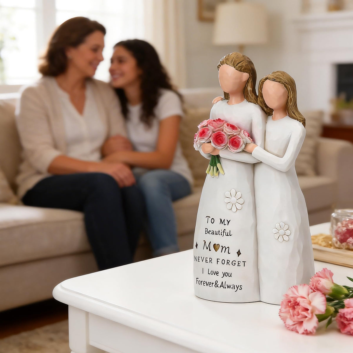 Veroola sculpture presented as a Christmas gift for mom, elegant and meaningful.