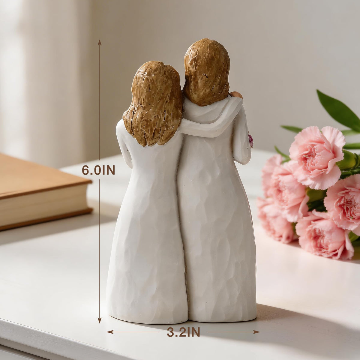 Veroola sculpture conveys a heartfelt mom message through refined engraving.