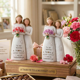 Veroola mom gift sculpture suitable for Mother's Day decor and keepsake.