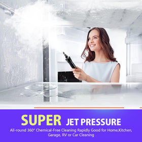 VeRosky steam cleaner keeps cleaning chemical-free around kids and pets