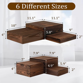 Verssure risers inverted to reveal rustic storage box format after use