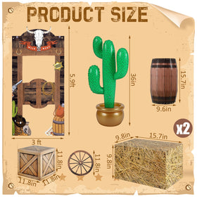 Vertintong hay box 1 adds rustic charm for photos and party table decor.