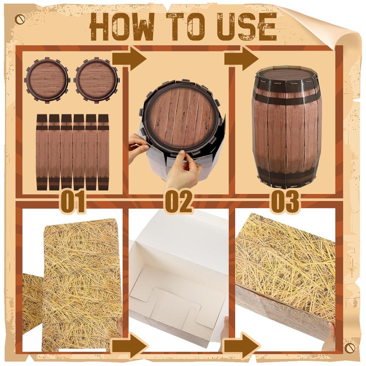 Vertintong hay box 2 enhances rustic setup and photo opportunities.