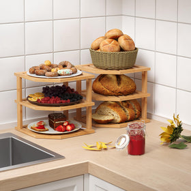 VERTORGAN kitchen corner shelf initial setup demonstrates easy installation.