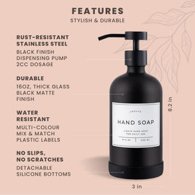 Verute label pack in white gray and black for clear organization
