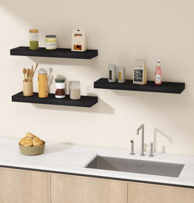 Vervida invisible brackets showing secure hidden support for shelves.