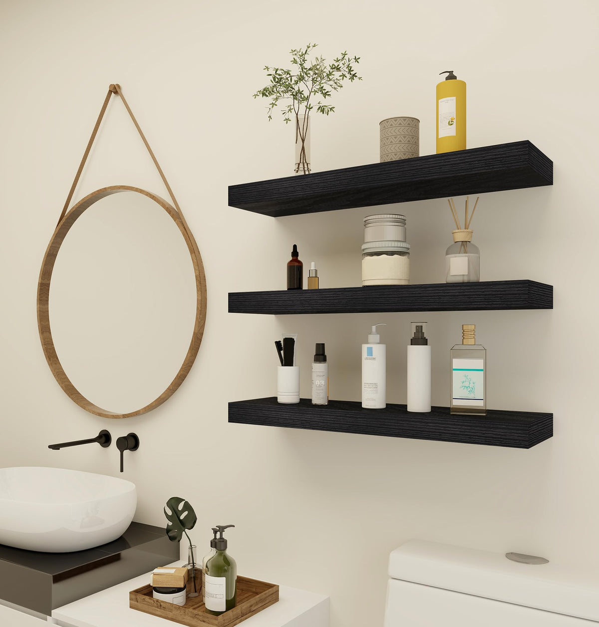 Vervida rustic wood finish detail adds warmth to living spaces.