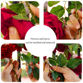 Veryhome rose vine garland ready for reuse in events.