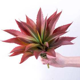 Veryhome Succulents artificial aloe plant 12-5 inch, lifelike look for maintenance-free indoor decor.
