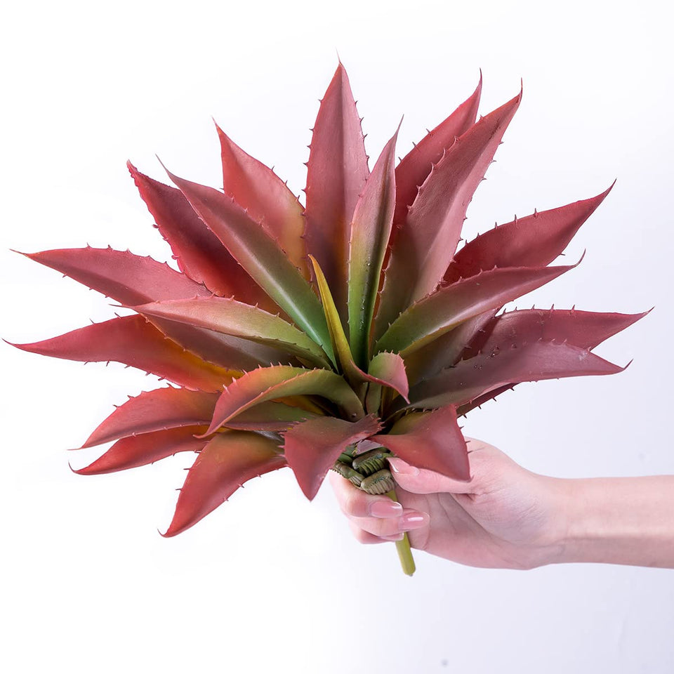 Veryhome Succulents artificial aloe plant 12-5 inch, lifelike look for maintenance-free indoor decor.