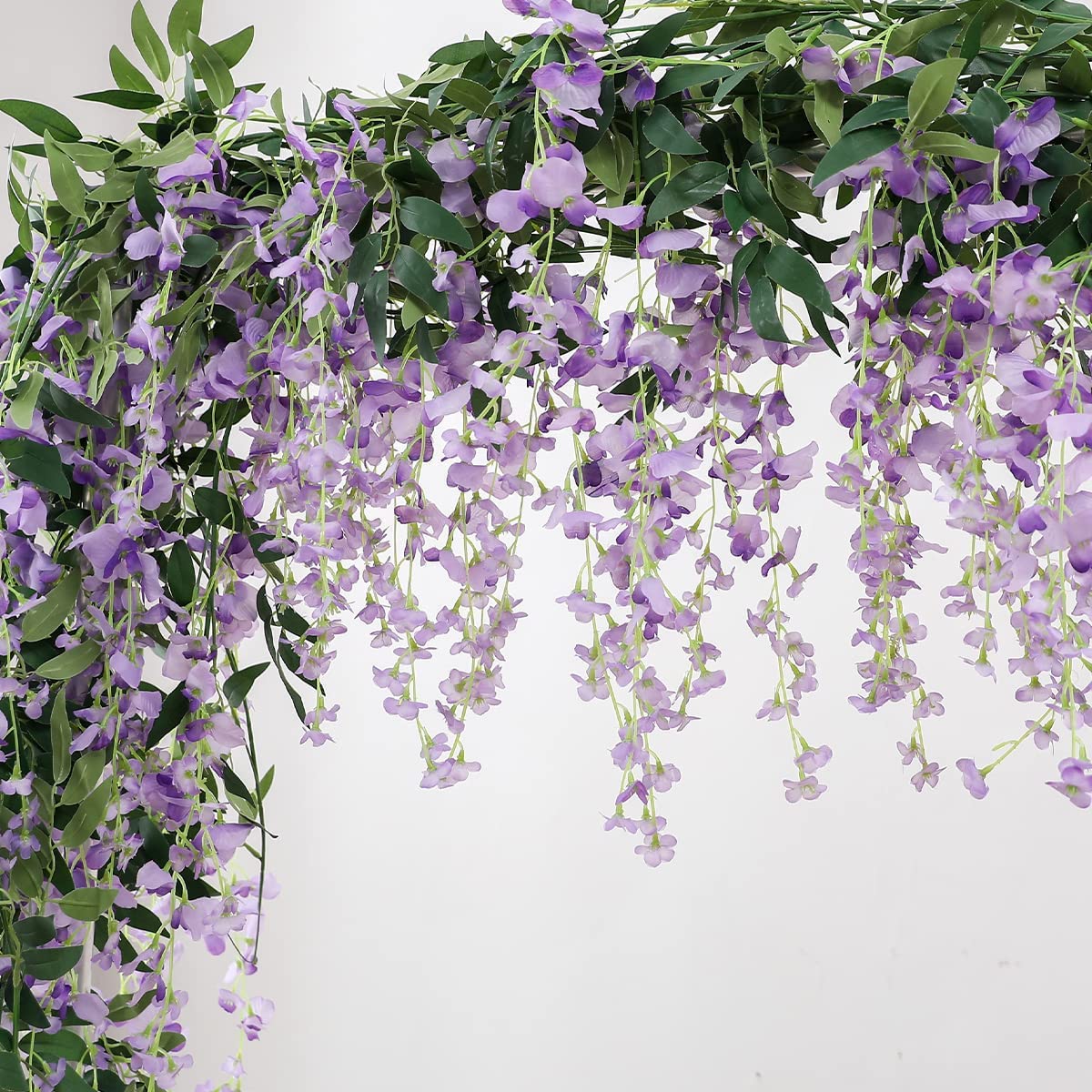 Veryhome wisteria garland closeup petals show lifelike color and texture