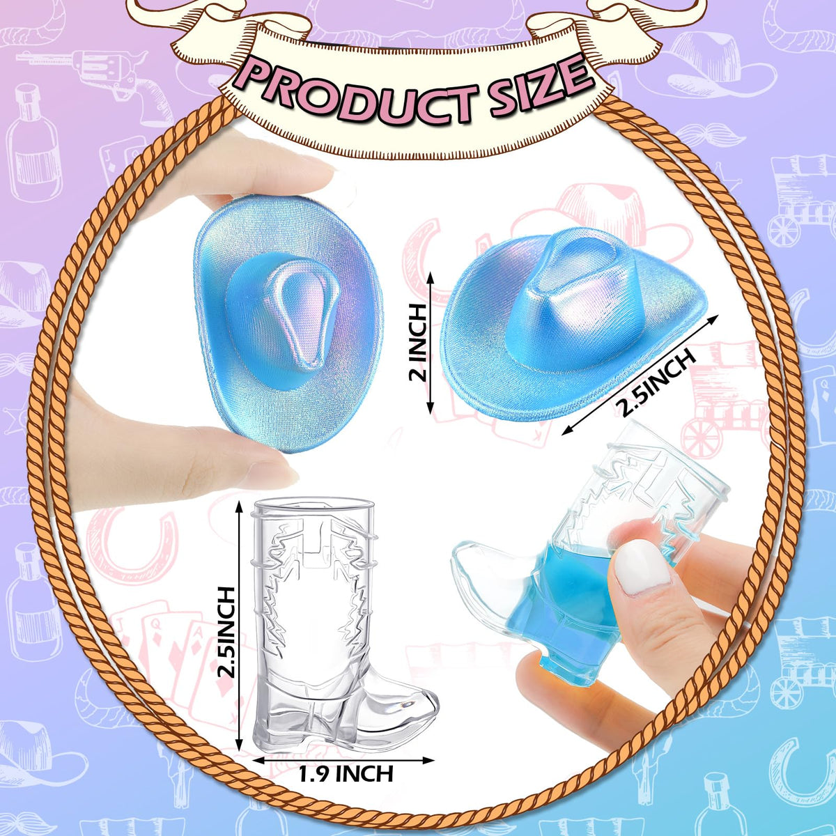 Vesici boot shot glasses 1oz clear, a playful drinking accessory for celebrations.