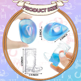 Vesici boot shot glasses 1oz clear, a playful drinking accessory for celebrations.