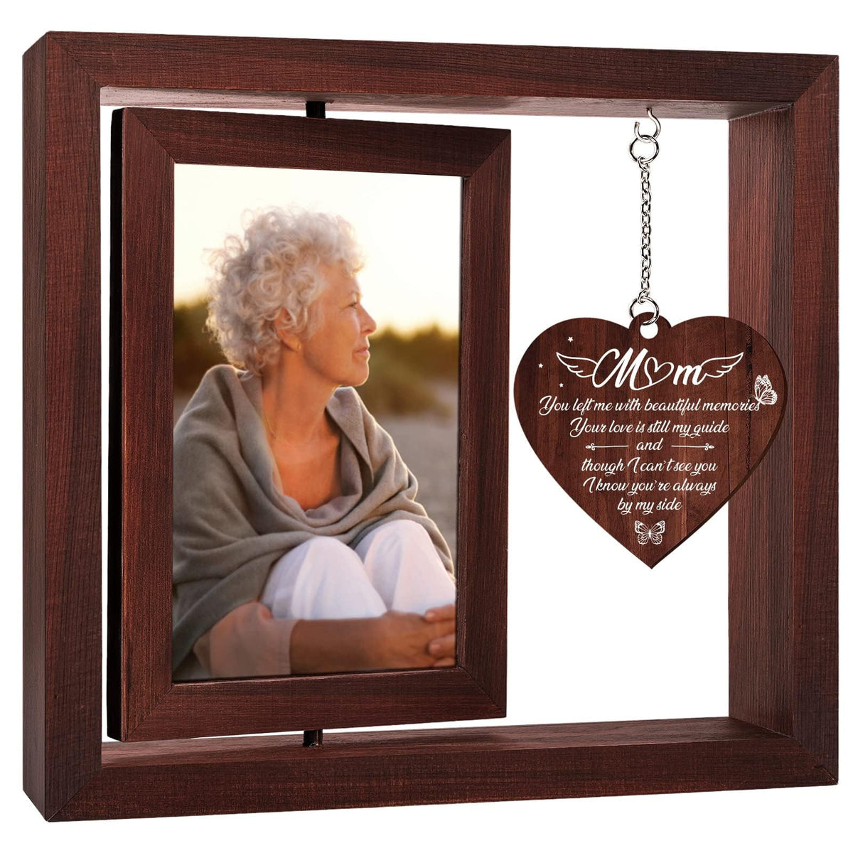 Vetbuosa memorial frame with two photos for cherished memories