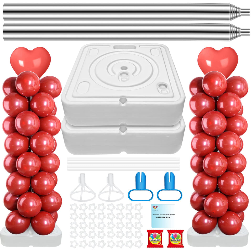 VETOGETHER balloon column base-heavy provides stable floor decoration for events.