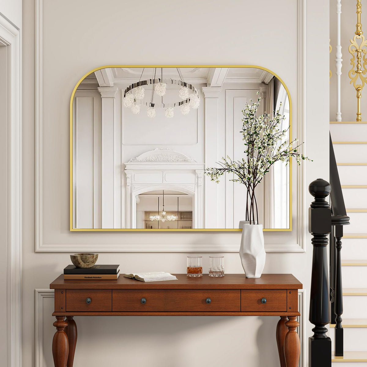 VETROVUE ideal for above mantels, vanities, or entryways for reflection.