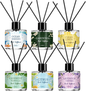 Vetuslumen 6-pack diffuser bottles for lasting room fragrance