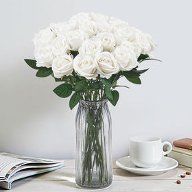 Romantic settings with realistic roses for weddings, anniversaries, and home décor.