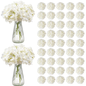 VEVOR artificial hydrangea 105-pcs white bloom ideal for event displays