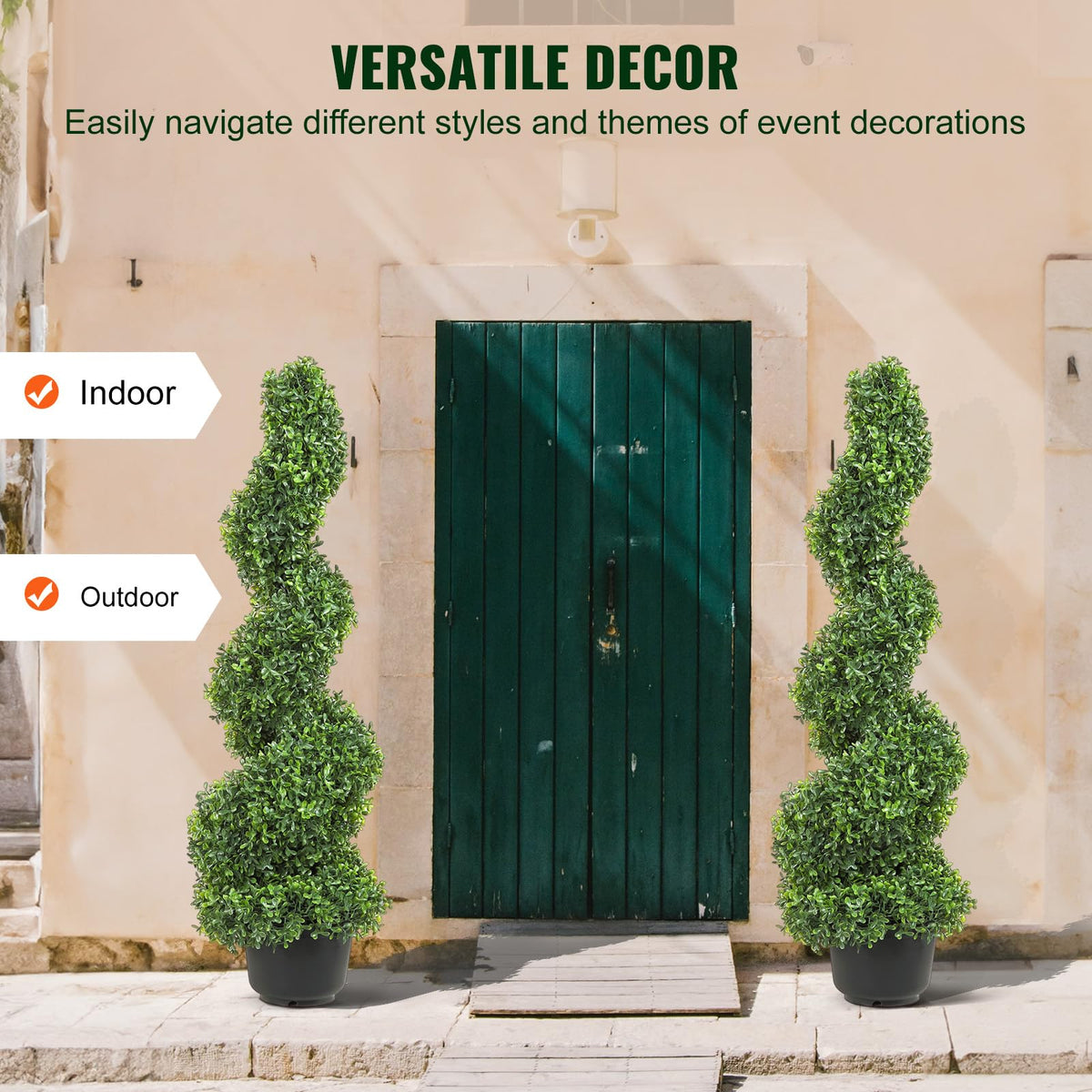 Versatile VEVOR topiary suitable for indoor and outdoor spaces