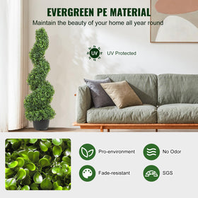 VEVOR spiral topiary with replaceable leaves for easy maintenance