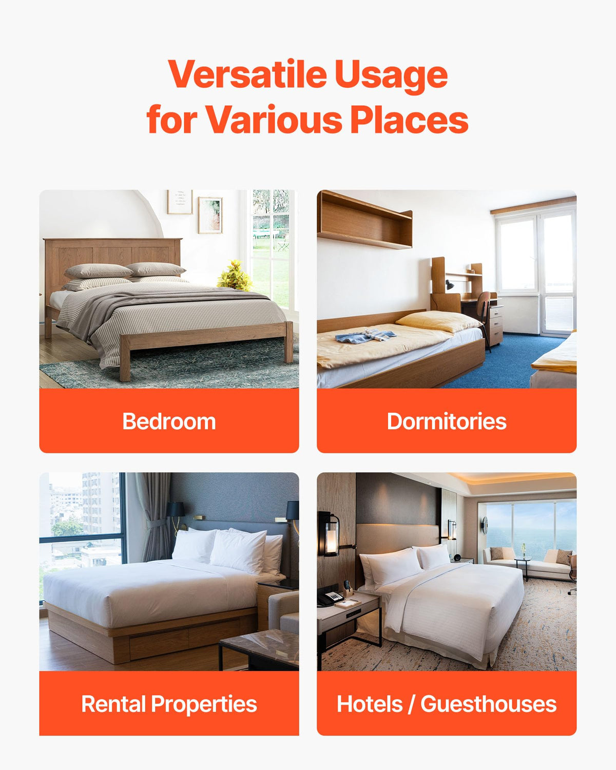 VEVOR bunkie board under mattress support improves balance.