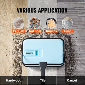 VEVOR carpet sweeper hair-cleaning comb, removes hair from the brush.