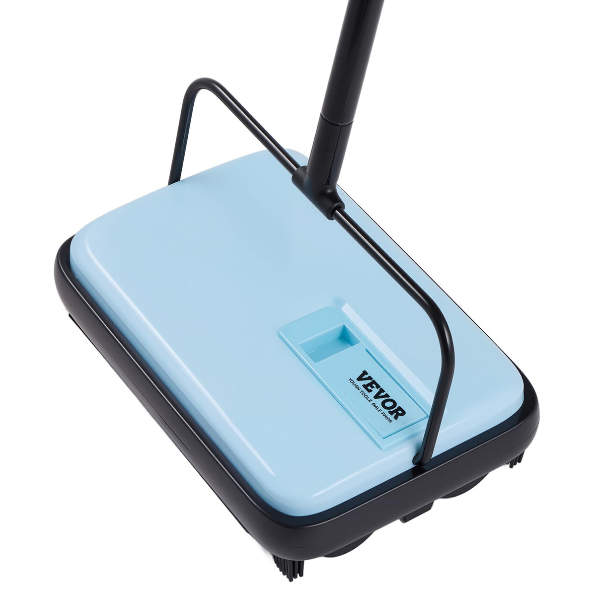 VEVOR carpet sweeper front view, quiet non-electric cleaning for daily tidying.