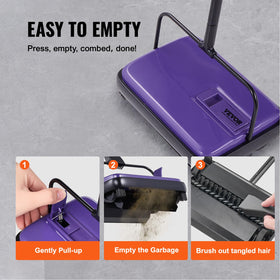 VEVOR Carpet Sweeper operates quietly for daily use.