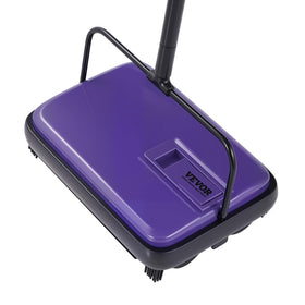 VEVOR Carpet Sweeper with roller brush cleans efficiently across floors.