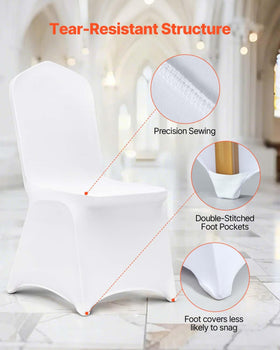 VEVOR easy-clean chair cover is machine washable for quick care.