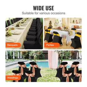 Elegant look for dining and banquet chairs with VEVOR covers