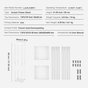 VEVOR durable acrylic material promises lasting performance in busy venues.