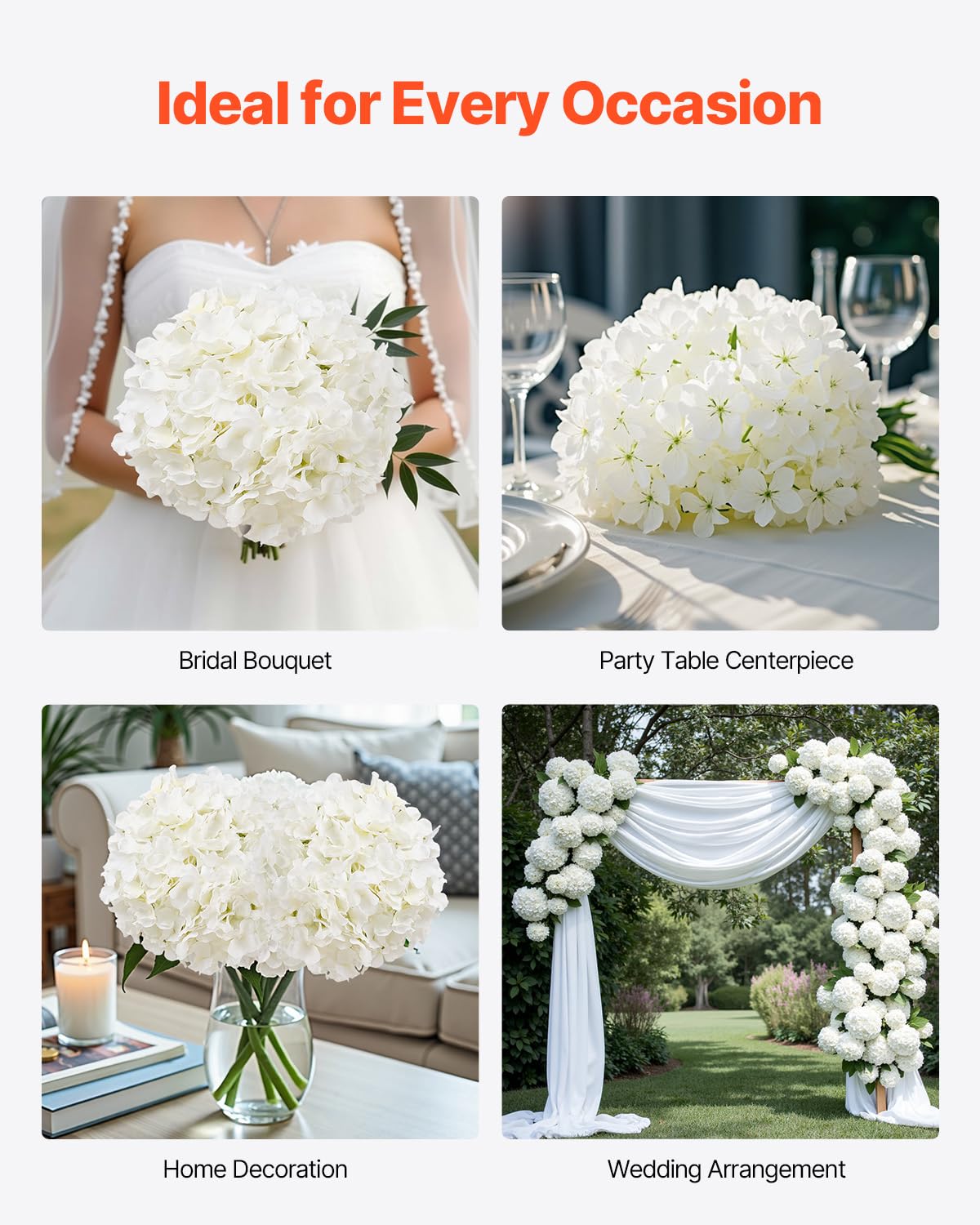VEVOR hydrangea centerpiece suitable for home or events