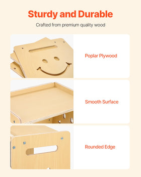 VEVOR Montessori adjustable-height chair adapting to growth