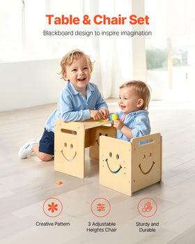VEVOR Montessori table made of durable poplar wood for long use