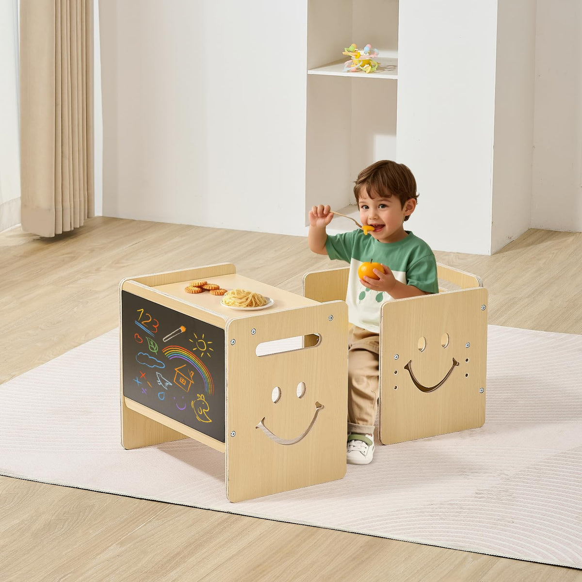 VEVOR Montessori table dimensions and compact footprint for spaces