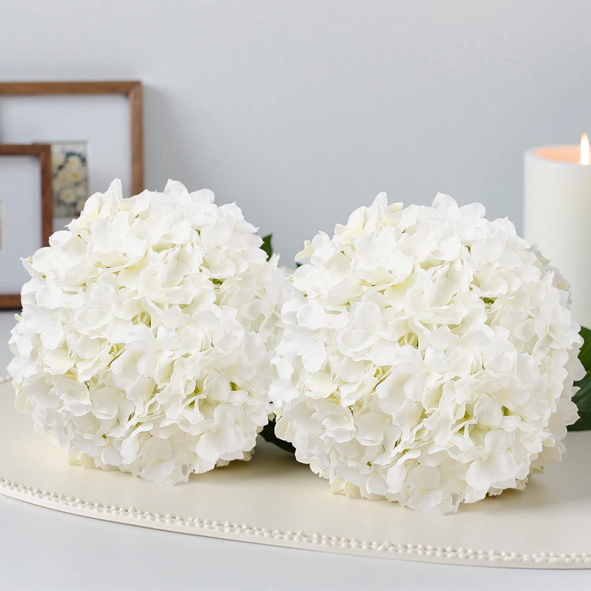 VEVOR romantic ambient decor with white artificial hydrangeas