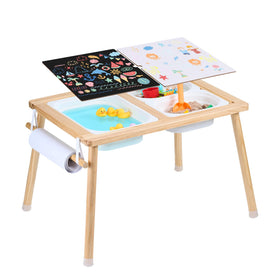 VEVOR Sensory Table with foldable bins for organized toddler play