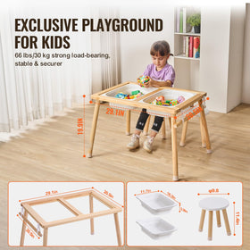 VEVOR Sensory Table paper roll holder for easy art time access.