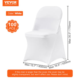 VEVOR stretch fabric durability shown on folding chair at party.