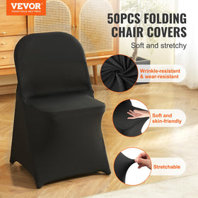 Close-up of VEVOR universal-fit fabric showing elasticity and wrinkle resistance