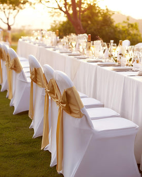 VEVOR white folding chair cover fits chairs up to 17.5 x 13 x 33 inches