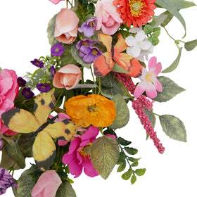 VGIA 20-inch wreath as window accent for welcoming vibes.