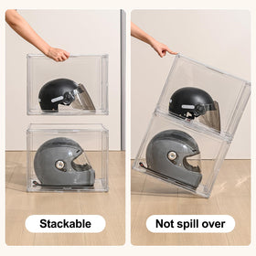 VGLXTRNT XXX-Large Display Case stackable design maximizes storage space.